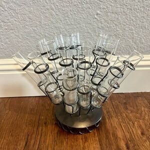 Clear 17 Glass Test Tube Vase Holder